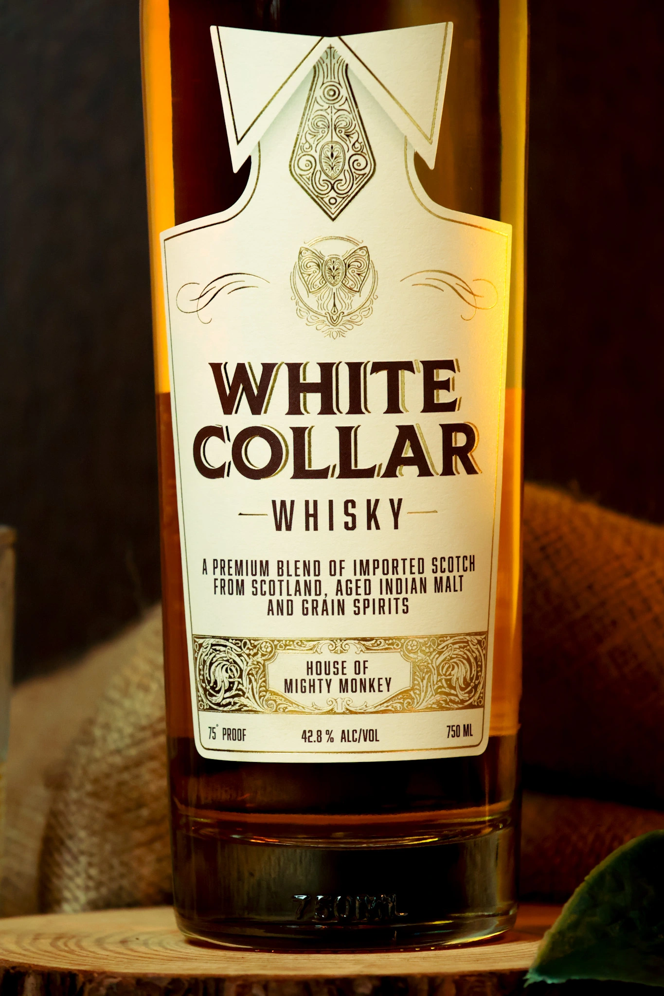 White collar Premium scotch whisky